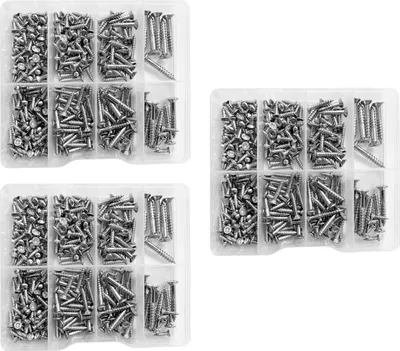 Zdjęcie produktu dla Zestaw 795 śrub w plastikowych pudełkach asortymentowych (2,8-5,0 mm )