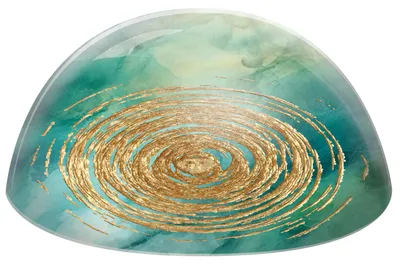 Produktbild von GlasMoment - Spirale des Lebens 8 x 3,8 cm / mit Farbdruck