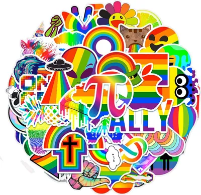 Immagine prodotto di 50 adesivi e decalcomanie - VSCO Pride