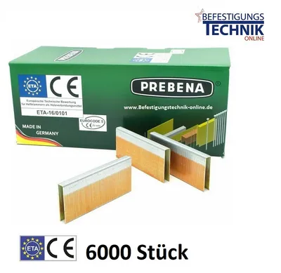Image de Prebena Agrafes Z 64mm CSVHA ETA galvanisé pour 5C-Z75 Haubold KG 700 Tjep PQZ KL-57 6M