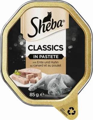 Produktbild von Sheba Ente und Huhn, Adult, jede Rasse, Huhn, Ente, 85 g