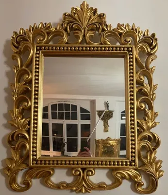 Prunkvoller Barock Spiegel Wandspiegel Gold Magnificent Baroque Mirror Wall Mirror Gold