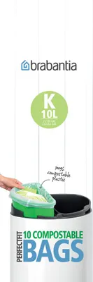Zdjęcie produktu dla Brabantia 8710755364983, 10 l, Zielony, Belgia, 580 mm, 360 mm, 10 szt.