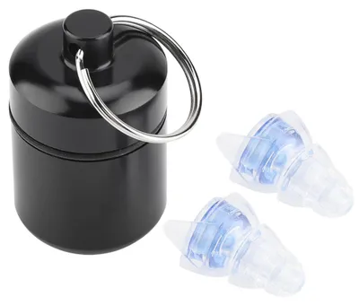 Image de Bouchons d'oreille haute fidélité, réduction du bruit de 27 dB, pour concerts, batteurs, fêtes, protection auditive (bleus)