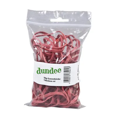 Produktbild von dundee Gummibänder rot 0,4 cm, Ø 13,0 cm, 50,0 g