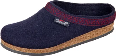 Produktbild von Stegmann 108 Uni Wollfilz-Pantoffeln Dunkelblau (Navy), 17-801-8803