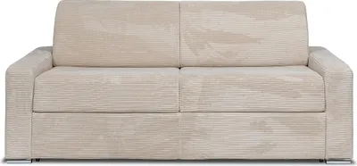 Produktbild von Vente-unique CALITO, Sofabett, Wohnzimmer, Beige, 4 Sitz(e), Samt, Samt