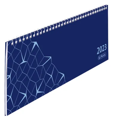 Zdjęcie produktu dla herlitz Tischkalender Compact 298 x 110 mm 2023 blau