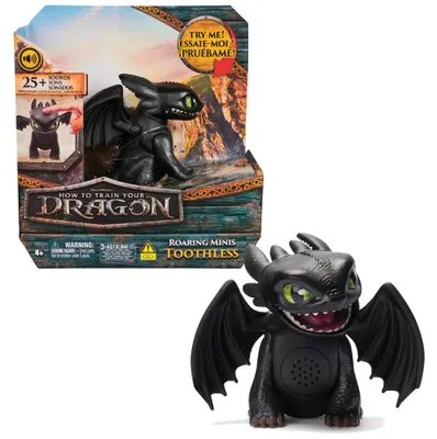 Produktbild von DreamWorks Dragons Drachenzähmen leicht gemacht - Interaktiver Mini-Drache Ohnezahn, Figur mit Soundeffekten, 4 Jahr(e), Mehrfarbig