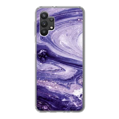 Produktbild von MuchoWow® Handyhülle Schutzhülle Hülle für Samsung Galaxy A32 5G Marmor - Naturstein - Glitzer Silikon Softcase Handy Hülle - Softcase
