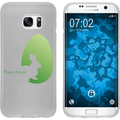 Produktbild von PhoneNatic Case kompatibel mit Samsung Galaxy S7 Edge Silikon-Hülle Ostern M2