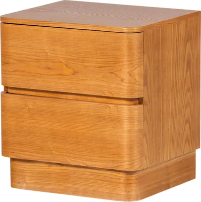 Produktbild von fejo kommode/nachttisch 2 schubladen mdf braun