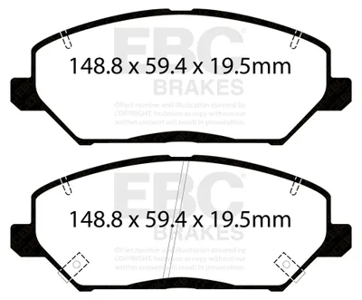 Image de EBC Jeu de plaquettes de frein ULTIMAX2 Avant Hyundai Kia