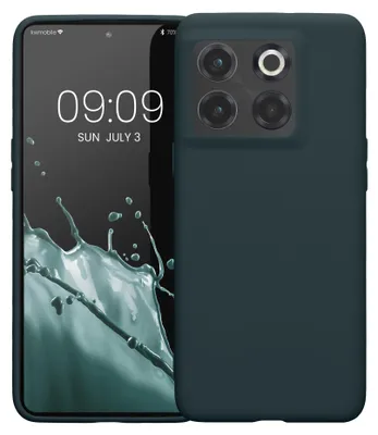 Produktbild von kwmobile Handyhülle für OnePlus 10T 5G Hülle - TPU Case - Kabelloses Laden - Schutzhülle Cover in Dunkler Schiefer