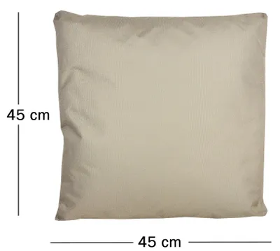 Produktbild von JACK 1x 45x45cm Outdoor Lounge Kissen Dekokissen inkl. Füllung Wasserabweisend Sitzkissen Garten Stuhl Lotus Effekt, Farbe:Taupe