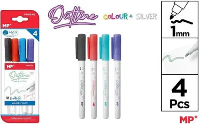 Obrázok produktu pre Markery z podwójną linią 4 kolory