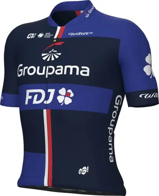 Produktbild von ALÉ Kurzarm Fahrradtrikot - GROUPAMA FDJ 2024 - Blau 3XL
