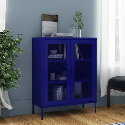 Zdjęcie produktu dla VidaXL 336172, Stal, Granatowy (marynarski), 350 mm, 1015 mm