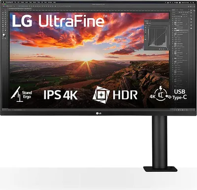 Obrázek produktu pro LG 32UN880-B, 80 cm (31.5"), 3840 x 2160 px, 4K Ultra HD, LED, 5 ms, Černá