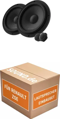 Produktbild von Lautsprecher Boxen Einbaupaket Front Harman Kardon FLOW 601CFS passend für Renault Zoe | 2x Tief-Mitteltöner 360W MAX