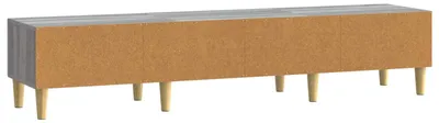 Produktbild von vidaXL TV-Schränk 147 x 34,5 x 30 cm Grau Sonoma Holzwerkstoff