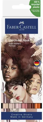Produktbild von FABER-CASTELL Gofa Aqua Dual Marker Portrait 6x