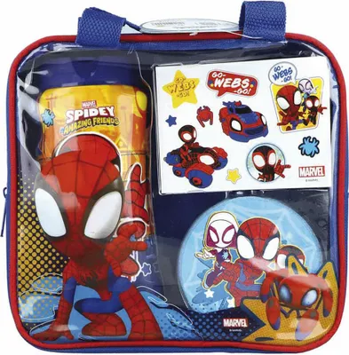 Imagen del producto de Bolsa de baño de gel con temática de Lorena y Spiderman, 300 ml