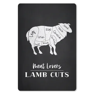 Produktbild von MuchoWow® Mauspad Mousepad Schaf - Küche - Fleisch 18x27 cm - Mousepads - Maus Mat - Pad - Mausunterlage