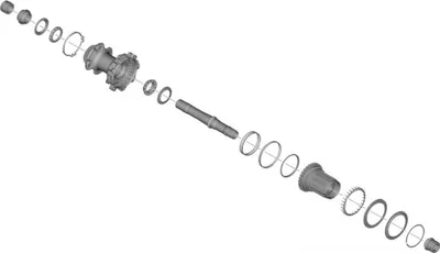 Produktbild von SHIMANO Hohlachse für WH-R9270-C50-TU-R HR - Achseinheit für Rennrad-Laufrad ...