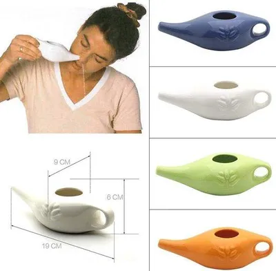 Immagine prodotto di Contenitore in Vetroceramica per il lavaggio nasale, verde