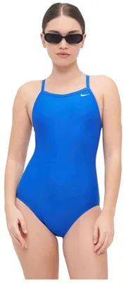 Produktbild von Nike Swim Solid Racerback Badeanzug Blau 36 Frau Blau 36