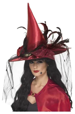 Image de Smiffys - Chapeau de déguisement pour femme SM274 (taille unique) (rouge foncé)