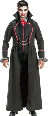 Produktbild von Vampir Kostüm "Sirius" für Herren 3-tlg. | Schwarz Rot Größe: XL