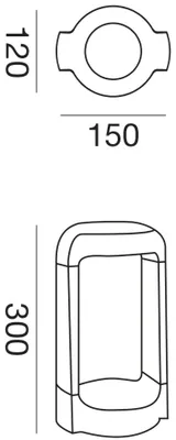 Productafbeelding van Borne Led Geïntegreerd Ges450C - Aluminium straatlamp, antraciet, 13W, 1200Lm, 3000K, IP65 - Gealuce