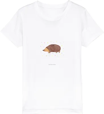 Produktbild von Mr. & Mrs. Panda Kleinkinder T-Shirt Igel Herzen 12-14 Jahre (152/164) - Weiß - Geschenk, Kinder Jungen, Vertrauen, Bio, Shirts für, Liebe, Kindershirt, Lustige Sprüche