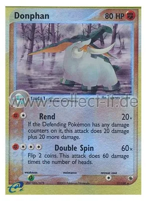 Immagine prodotto di 17/109 Donphan - Reverse Holo - EX Rubino e Zaffiro - INGLESE