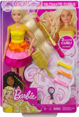 Image de Mattel GBK24 - Barbie - Ultimate Curls - Poupée de style bouclé avec accessoires