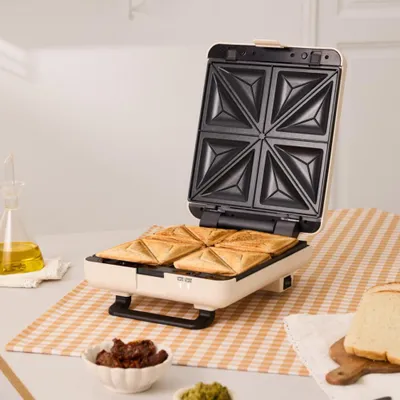 Produktbild von STONE STUDIO - Sandwichgrill und Waffeleisen mit austauschbaren Platten