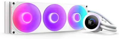 Produktbild von NZXT Kraken Plus 360 RGB - 360mm AIO-CPU-Kühler, LCD - Weiß