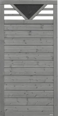 Produktbild von Zaun Teilelement Konsta Andria 90 x 180 cm basaltgrau