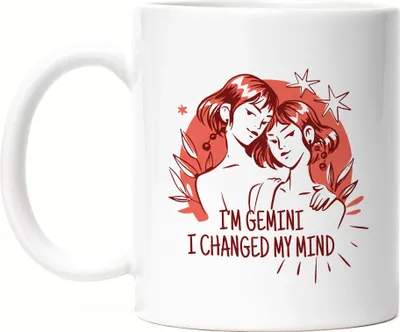 Produktbild von Zwillinge Sternzeichen Tasse Weiss Gemini Horoskop Geschenkidee Mai Juni Geburtstag