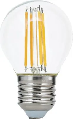 Obrázok produktu pre LED žiarovka E27 4,5W 2700K 450 lumenov v tvare kvapky, číra, teplá biela, stmievateľná