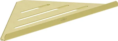 Obrázek produktu pro Mexen Diva-C rohový koupelnový košík, zlatý kartáčovaný - 70A8528-55