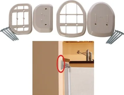 Image de Dreambaby élément de réglage pour barrières Roll Up, blanc