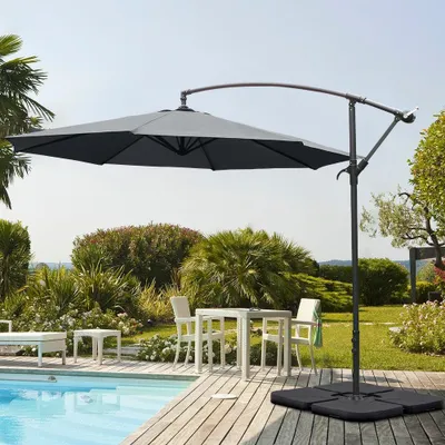 Produktbild von Livingandhome 3 m Ampelschirm – Verstellbar, Robust & Wetterfest(ohne Sockel)
