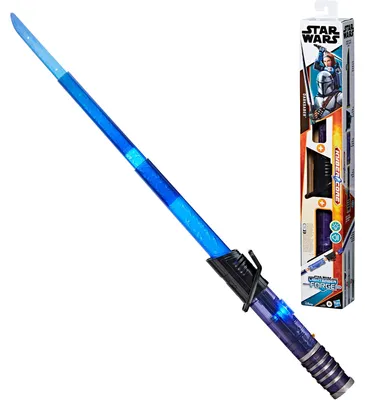Productafbeelding van Mandalorian Electronic Lightsaber Darksaber. Star Wars Lightsaber Forge Kyber Core. Kids Toys. Ages 4+