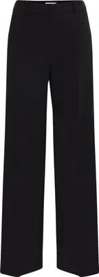 Produktbild von b.young BYDanta Damen Hose Stoffhose Weites Bein mit Bundfalten Gürtelschlaufen Eingrifftaschen Stretch Regular Fit