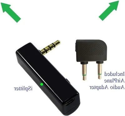 Obrázek produktu pro Rozbočovač pro letecké Bluetooth reproduktory – sdílení zvuku v letadle – kompatibilní s adaptérem pro AirPods do letadla