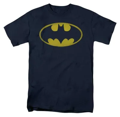 Image de T-shirt Batman, modèle unie pour hommes et femmes, référence TV37004 (taille 4XL), couleur marine