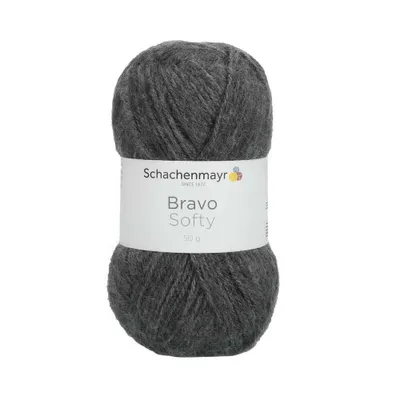 Zdjęcie produktu dla Schachenmayr Bravo Softy Medium Grey Przędza dziewiarska